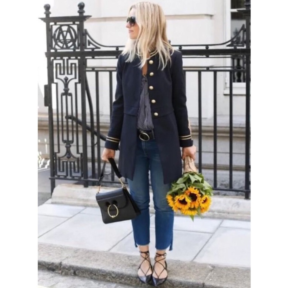 Zara Military Navy Jacket - Picture 9 of 9